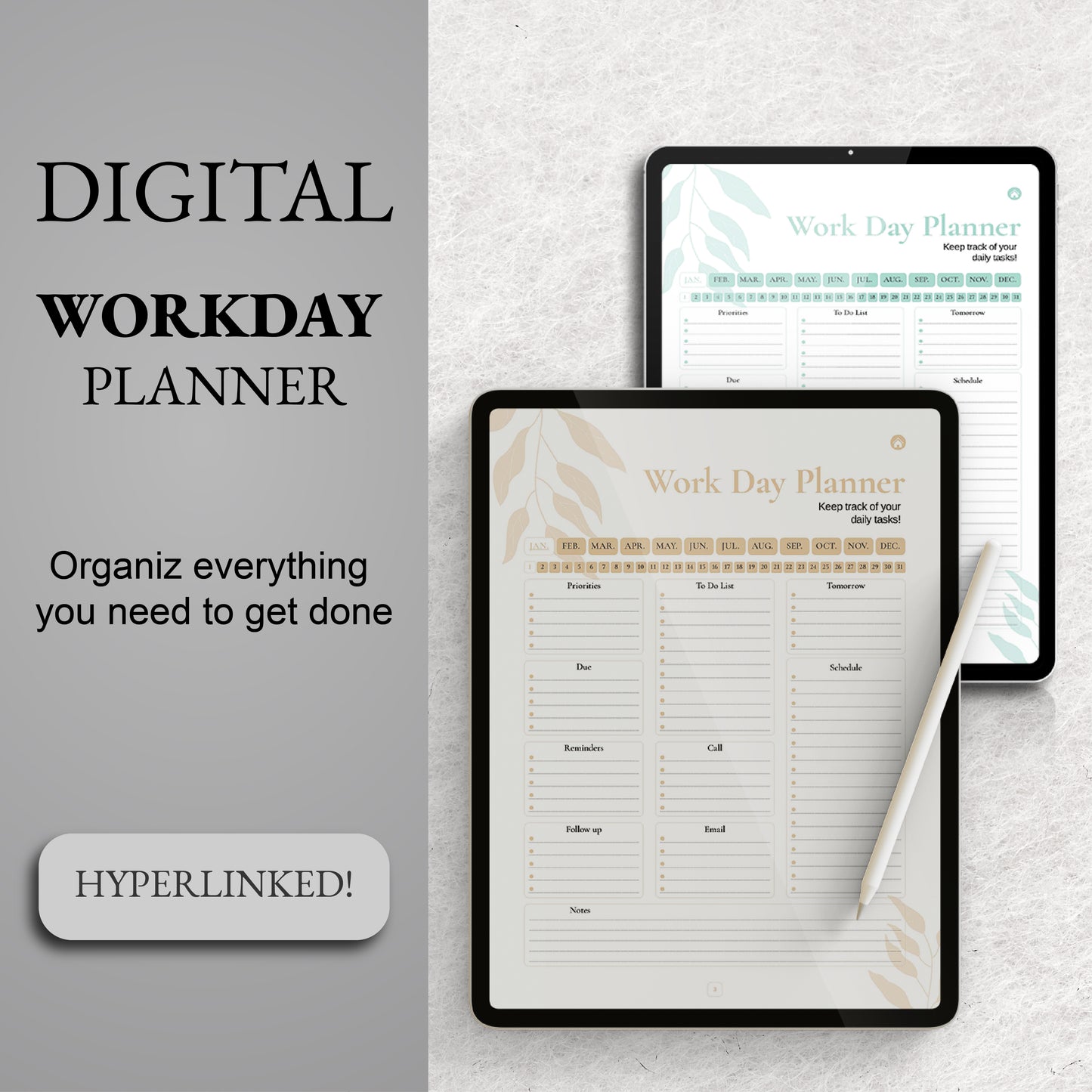 Digital Workday Planner - Digital Planner