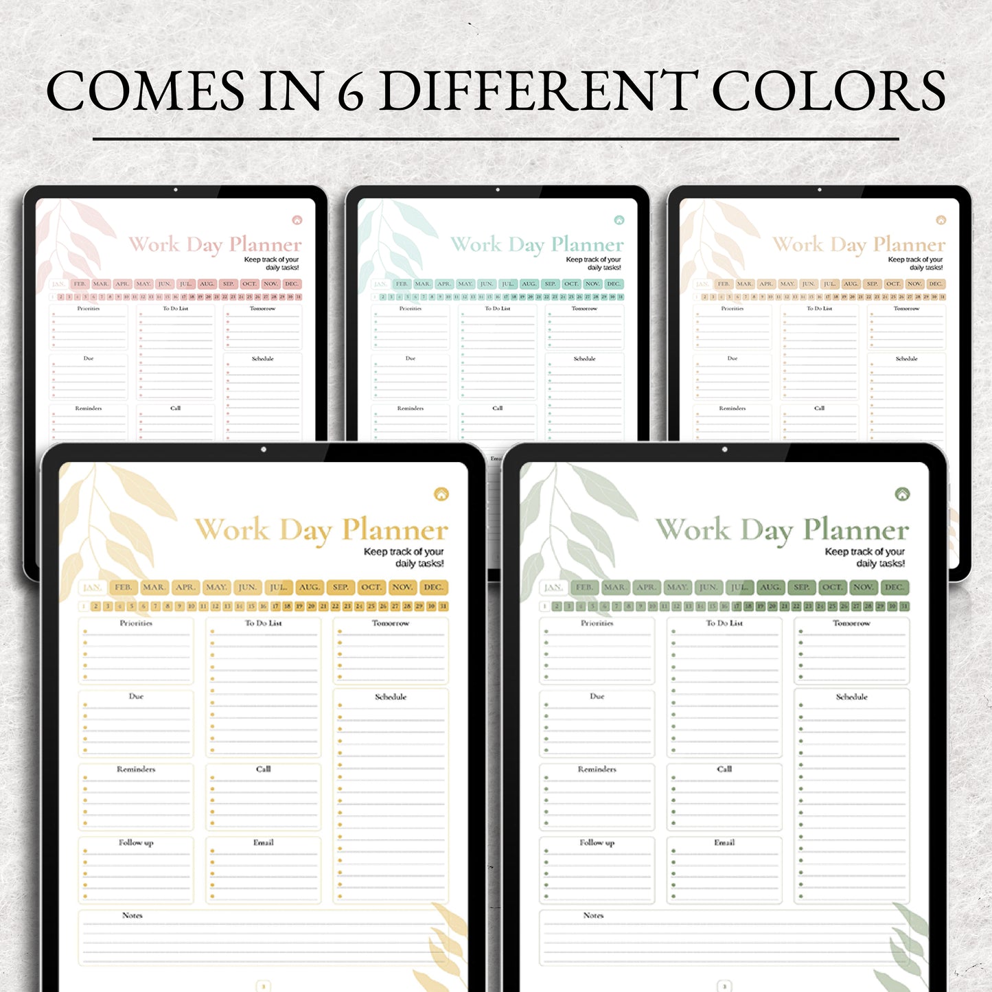 Digital Workday Planner - Digital Planner