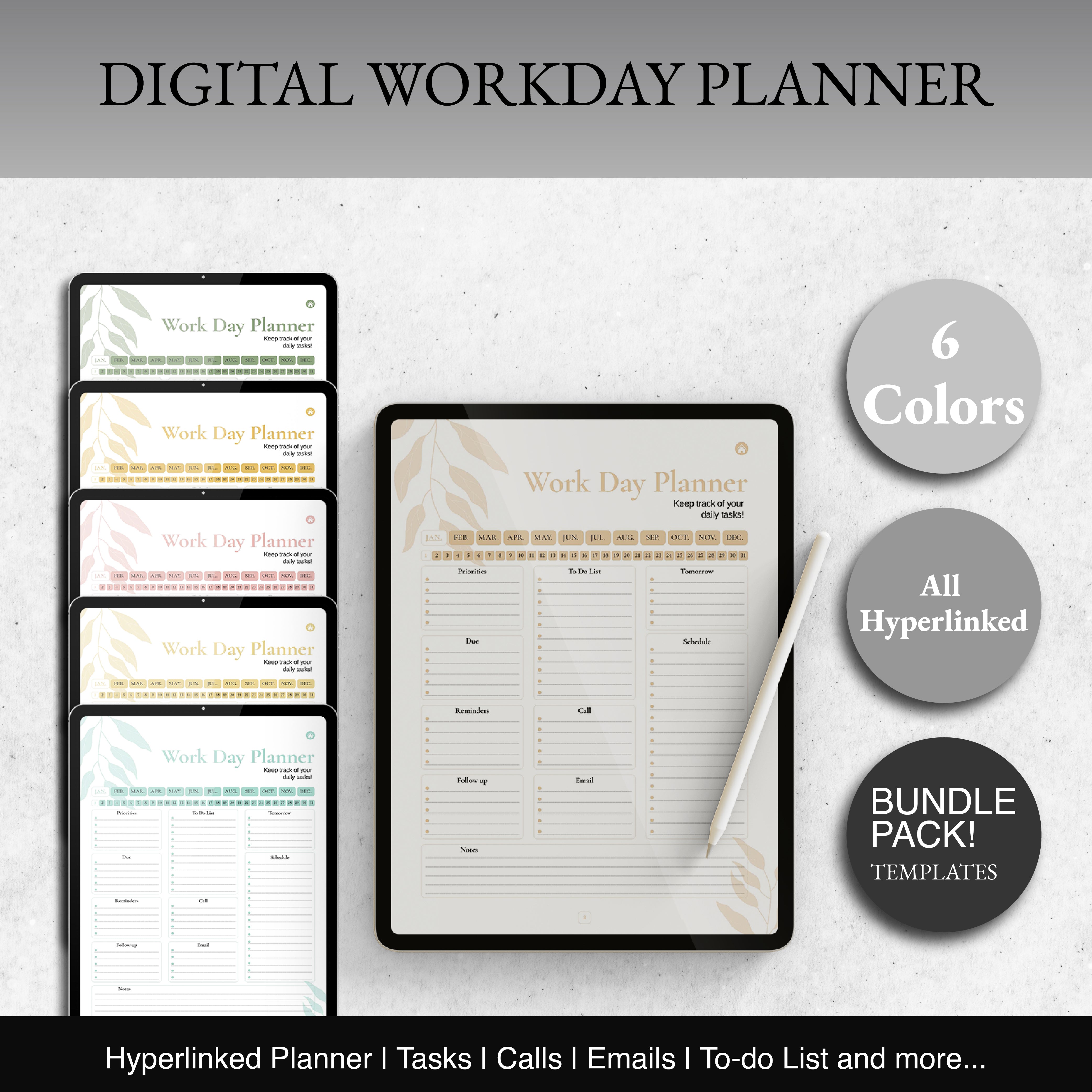 Digital Workday Planner - Digital Planner